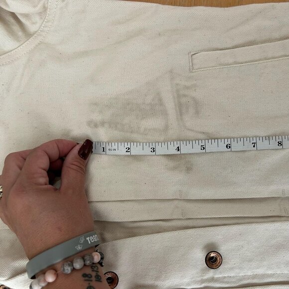 Taylor Stitch Dispatch Denim Trucker Jacket White Men’s Sz 38 (READ Description) - Picture 13 of 13